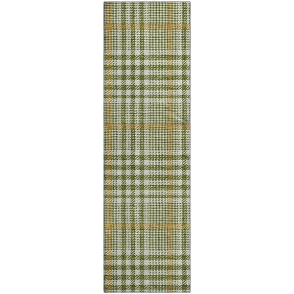 Dalyn Rugs Premium Machine Washable Mayfield AMF1054 Olive 2'3" x 7'6" Runner Rug