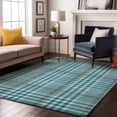 thumbnail image 1 of Addison Rugs Mayfield Premium Machine Washable Transitional Plaid Teal Rectangle Rug, 10' x 14', 1 of 6