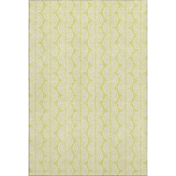 Dalyn Rugs Premium Machine Washable Mayfield AMF1056 Yellow 5' x 7'6" Rug