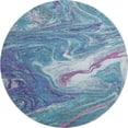 thumbnail image 1 of Dalyn Rugs Premium Machine Washable Mayfield AMF1061 Teal 8' x 8' Round Rug, 1 of 6