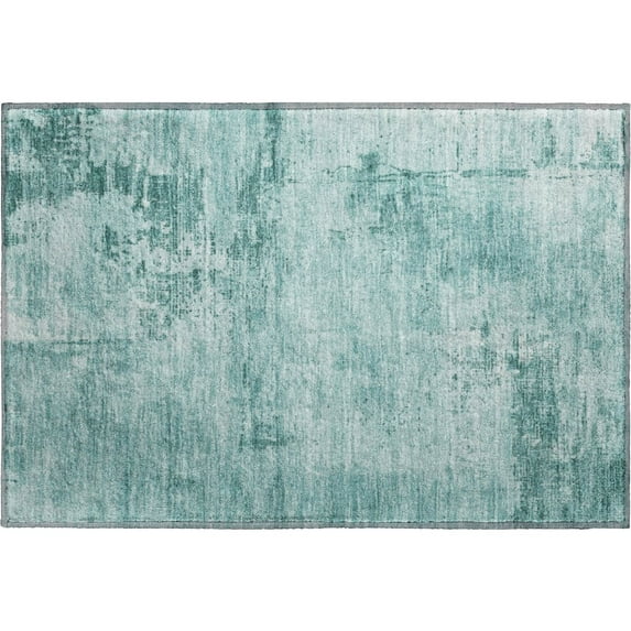Dalyn Rugs Premium Machine Washable Mayfield AMF1062 Teal 1'8" x 2'6" Rug