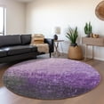 thumbnail image 1 of Addison Rugs Mayfield Premium Machine Washable Transitional Ombre Purple Round Rug, 8' x 8', 1 of 4