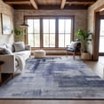 thumbnail image 1 of Addison Rugs Mayfield Premium Machine Washable Transitional Squares Denim Rectangle Rug, 9' x 12', 1 of 6