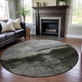 thumbnail image 1 of Addison Rugs Mayfield Premium Machine Washable Transitional Modern Taupe Round Rug, 8' x 8', 1 of 5