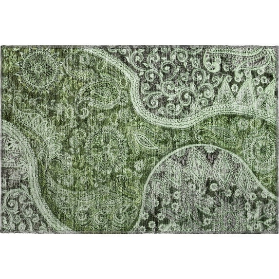 Dalyn Rugs Premium Machine Washable Mayfield AMF1078 Olive 1'8" x 2'6" Rug