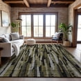 thumbnail image 1 of Addison Rugs Mayfield Premium Machine Washable Transitional Stripes Brown Rectangle Rug, 9' x 12', 1 of 6