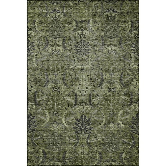 Dalyn Rugs Premium Machine Washable Mayfield AMF1082 Olive 5' x 7'6" Rug