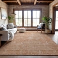 thumbnail image 1 of Addison Rugs Mayfield Premium Machine Washable Transitional Damask Salmon Rectangle Rug, 8' x 10', 1 of 6