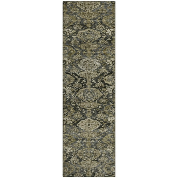 Dalyn Rugs Premium Machine Washable Mayfield AMF1084 Charcoal 2'3" x 7'6" Runner Rug