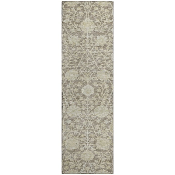 Dalyn Rugs Premium Machine Washable Mayfield AMF1086 Mocha 2'3" x 7'6" Runner Rug