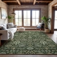 thumbnail image 1 of Addison Rugs Mayfield Premium Machine Washable Transitional Floral Green Rectangle Rug, 9' x 12', 1 of 6