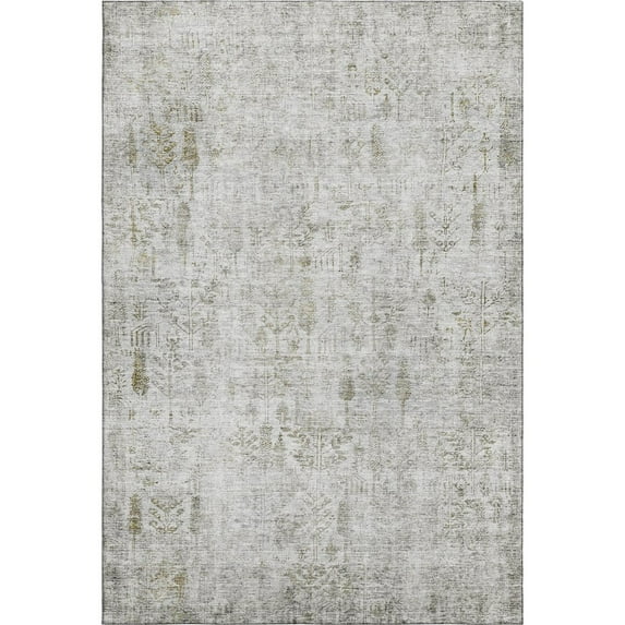 Dalyn Rugs Premium Machine Washable Mayfield AMF1092 Silver 5' x 7'6" Rug