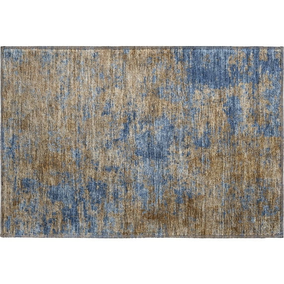 Dalyn Rugs Premium Machine Washable Mayfield AMF1093 Navy 1'8" x 2'6" Rug