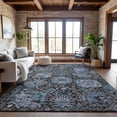 thumbnail image 1 of Addison Rugs Mayfield Premium Machine Washable Traditional Damask Chocolate Rectangle Rug, 8' x 10', 1 of 6