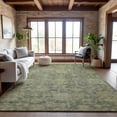 thumbnail image 1 of Addison Rugs Mayfield Premium Machine Washable Traditional Damask Sage Rectangle Rug, 9' x 12', 1 of 6