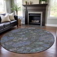 thumbnail image 1 of Addison Rugs Mayfield Premium Machine Washable Traditional Global Taupe Round Rug, 8' x 8', 1 of 5