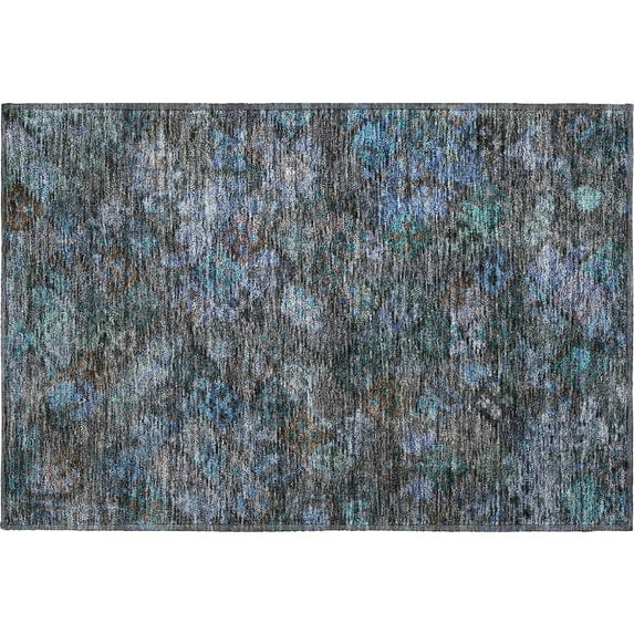 Dalyn Rugs Premium Machine Washable Mayfield AMF1109 Teal 1'8" x 2'6" Rug