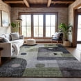 thumbnail image 1 of Addison Rugs Mayfield Premium Machine Washable Transitional Geometric Aloe Rectangle Rug, 5' x 7'6", 1 of 6