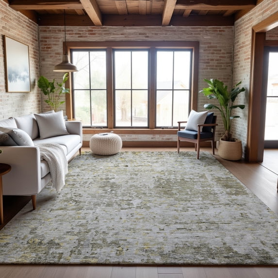 Addison Rugs Mayfield Premium Machine Washable Transitional Modern Taupe Rectangle Rug, 9' x 12'