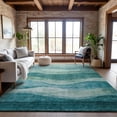 thumbnail image 1 of Addison Rugs Mayfield Premium Machine Washable Transitional Swirls Teal Rectangle Rug, 10' x 14', 1 of 6