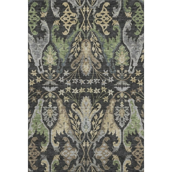 Dalyn Rugs Premium Machine Washable Mayfield AMF1153 Black 5' x 7'6" Rug