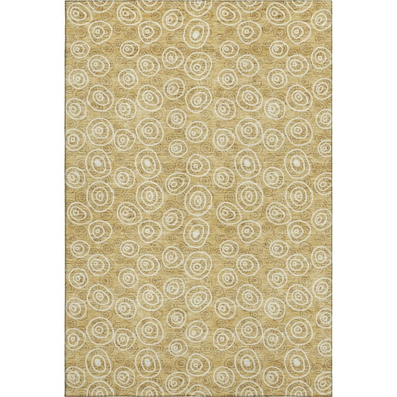 Dalyn Rugs Premium Machine Washable Mayfield AMF728 Gold 3' x 5' Rug