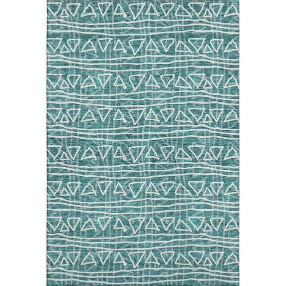 Dalyn Rugs Premium Machine Washable Mayfield AMF730 Teal 5' x 7'6" Rug