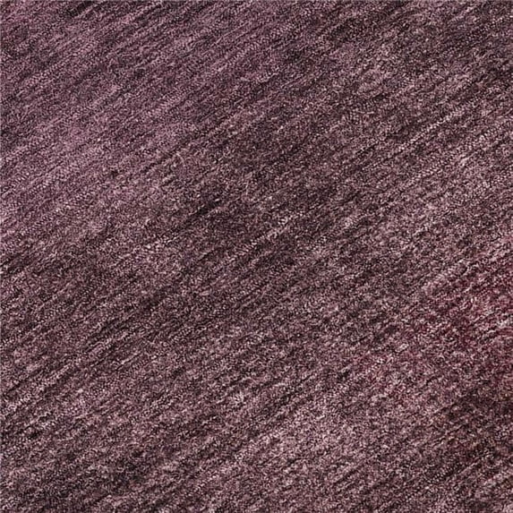 HomeRoots 662581 5 x 8 ft. Plum & Beige Abstract Washable Machine Made Rectangle Area Rug with UV Protection
