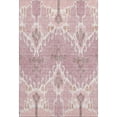 thumbnail image 1 of HomeRoots 662967 8 x 10 ft. Blush & Ivory Ikat Washable Machine Made Rectangle Area Rug with UV Protection, 1 of 9