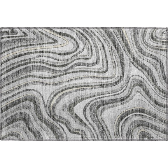 Dalyn Rugs Premium Machine Washable Mayfield AMF756 Gray 1'8" x 2'6" Rug