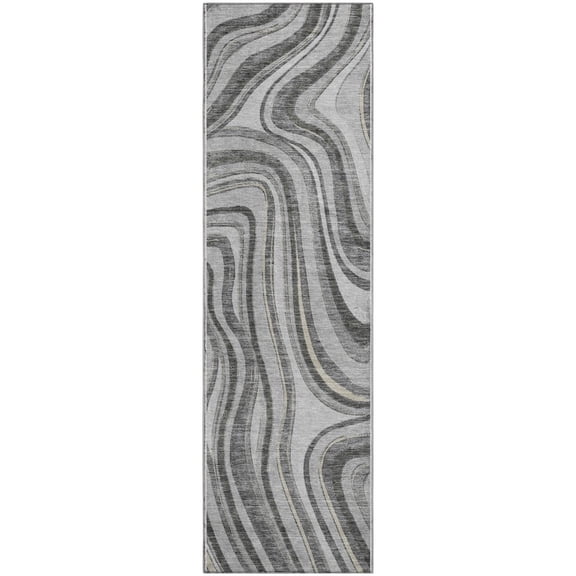 Dalyn Rugs Premium Machine Washable Mayfield AMF756 Gray 2'3" x 7'6" Runner Rug