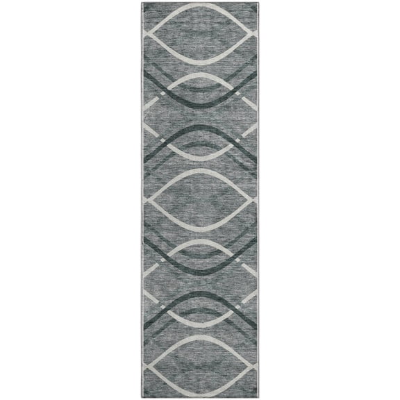 Dalyn Rugs Premium Machine Washable Mayfield AMF757 Gray 2'3" x 7'6" Runner Rug