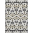 thumbnail image 1 of HomeRoots 663738 10 x 14 ft. Black Beige & Gold Medallion Washable Machine Made Rectangle Area Rug with UV Protection, 1 of 7
