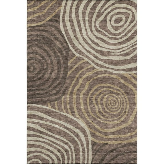 Dalyn Rugs Premium Machine Washable Mayfield AMF765 Fudge 5' x 7'6" Rug