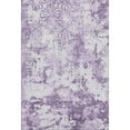 thumbnail image 1 of HomeRoots 664508 5 x 8 ft. Lavender & Ivory Abstract Transitional Washable Machine Made Rectangle Area Rug with UV Protection, 1 of 6