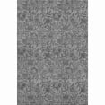 thumbnail image 1 of HomeRoots 664620 5 x 8 ft. Gray & Charcoal Floral Transitional Washable Machine Made Rectangle Area Rug with UV Protection, 1 of 9
