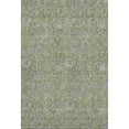 thumbnail image 1 of HomeRoots 664635 9 x 12 ft. Olive Green & Gray Floral Transitional Washable Machine Made Rectangle Area Rug with UV Protection, 1 of 9