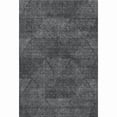 thumbnail image 1 of HomeRoots 664848 5 x 8 ft. Charcoal & Silver Geometric Transitional Washable Machine Made Rectangle Area Rug with UV Protection, 1 of 9