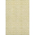thumbnail image 1 of HomeRoots 665132 8 x 10 ft. Gold & Ivory Medallion Transitional Washable Machine Made Rectangle Area Rug with UV Protection, 1 of 9