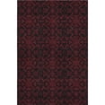thumbnail image 1 of HomeRoots 665222 8 x 10 ft. Red & Black Medallion Washable Machine Made Rectangle Area Rug with UV Protection, 1 of 9