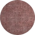 thumbnail image 1 of HomeRoots 665430 8 ft. Rust & Gray Southwestern Washable Round Area Rug with UV Protection, 1 of 8