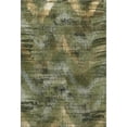 thumbnail image 1 of HomeRoots 665497 5 x 8 ft. Olive Green, Gold & Charcoal Abstract Washable Machine Made Rectangle Area Rug with UV Protection, 1 of 9