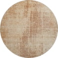 thumbnail image 1 of HomeRoots 665666 8 ft. Terra Cotta & Copper Abstract Washable Round Area Rug with UV Protection, 1 of 9