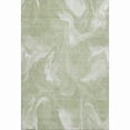 thumbnail image 1 of HomeRoots 665815 5 x 8 ft. Artichoke Green & Ivory Abstract Transitional Washable Machine Made Rectangle Area Rug with UV Protection, 1 of 9