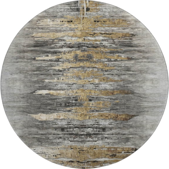 Dalyn Rugs Premium Machine Washable Mayfield AMF807 Gray 8' x 8' Round Rug