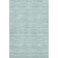 thumbnail image 1 of HomeRoots 666360 8 x 10 ft. Turquoise Gray & Ivory Striped Washable Machine Made Rectangle Area Rug with UV Protection, 1 of 6