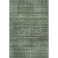 thumbnail image 1 of HomeRoots 666484 5 x 8 ft. Olive Green & Gray Striped Transitional Washable Machine Made Rectangle Area Rug with UV Protection, 1 of 9