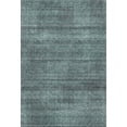 thumbnail image 1 of HomeRoots 666504 8 x 10 ft. Teal & Gray Striped Transitional Washable Machine Made Rectangle Area Rug with UV Protection, 1 of 9