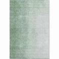 thumbnail image 1 of HomeRoots 666608 10 x 14 ft. Green & Ivory Ombre Transitional Washable Machine Made Rectangle Area Rug with UV Protection, 1 of 9