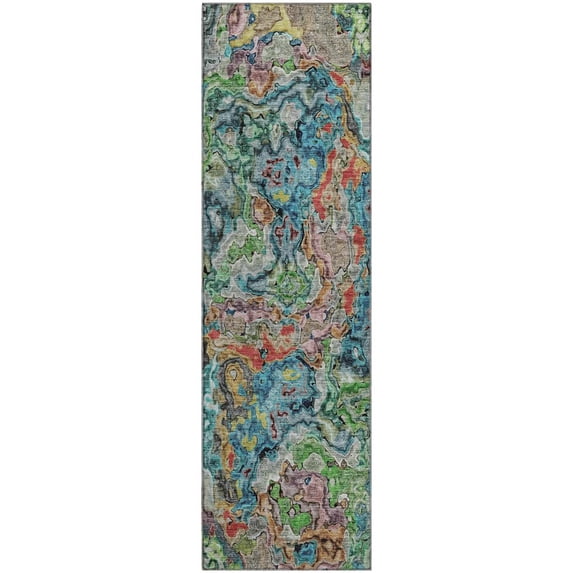 Dalyn Rugs Premium Machine Washable Mayfield AMF829 Blue 2'3" x 7'6" Runner Rug